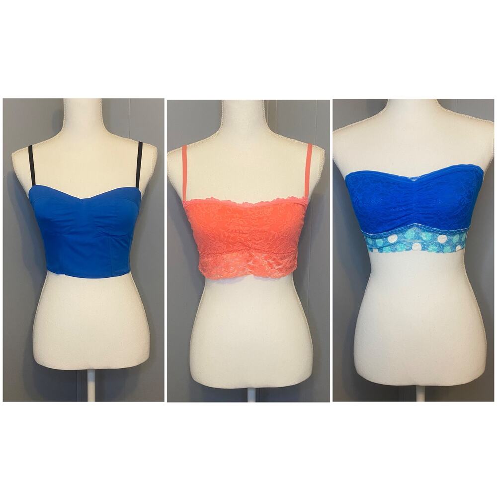 Women’s Lace Bralettes and Bustier Corset Lot of 3 - Including Aerie